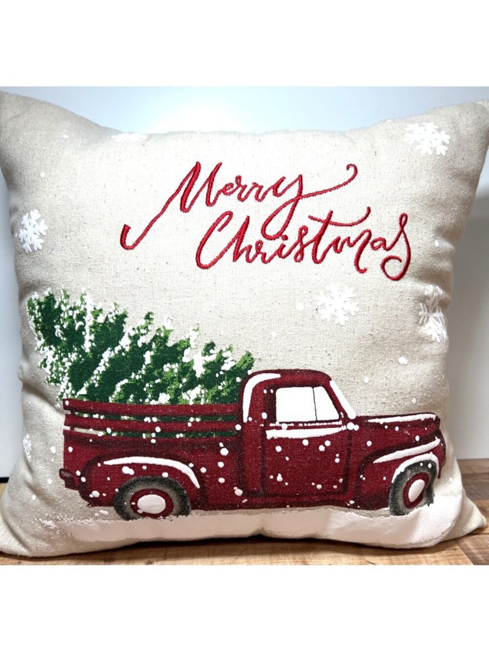 Hobby Lobby Merry Christmas Truck Pillow 14.5''